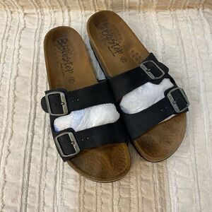BioStep Leather Sandals Women Size 7.5